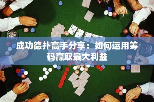 成功德撲高手分享：如何運用籌碼贏取最大利益