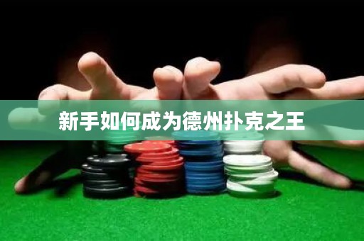 新手如何成為德州撲克之王