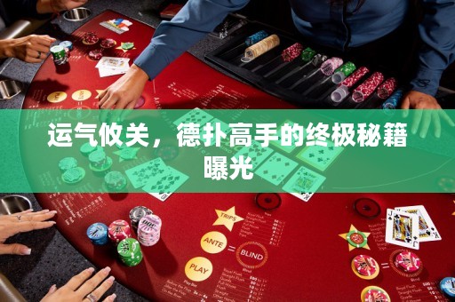 運氣攸關，德撲高手的終極秘籍曝光