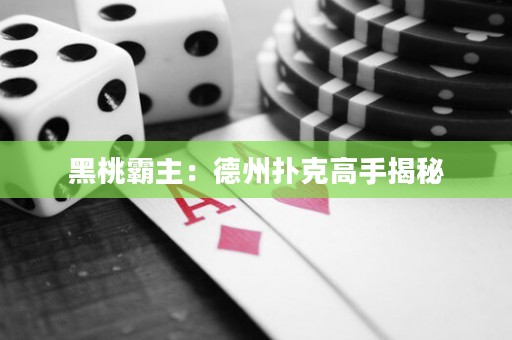 黑桃霸主：德州撲克高手揭秘