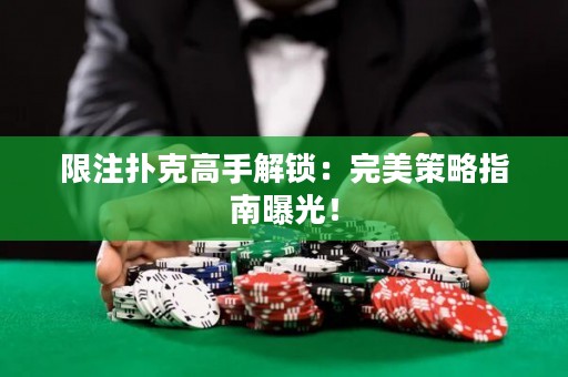 限注撲克高手解鎖：完美策略指南曝光！