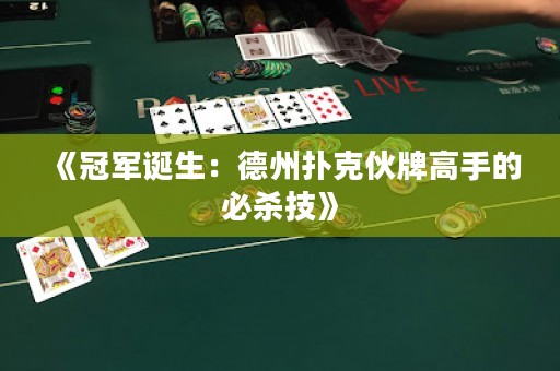 《冠軍誕生：德州撲克伙牌高手的必殺技》