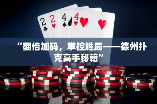 “翻倍加碼，掌控勝局——德州撲克高手秘籍”