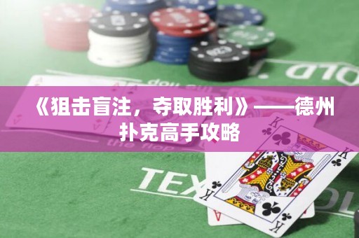 《狙擊盲注，奪取勝利》——德州撲克高手攻略