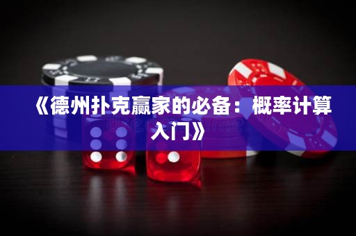 《德州撲克贏家的必備：概率計算入門》